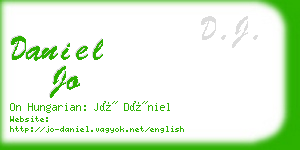 daniel jo business card
